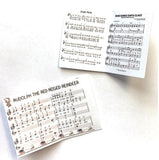 Christmas Sheet Music, Set of Two