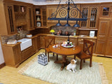 Cambridge Manor Kitchen Set, Cherry Finish