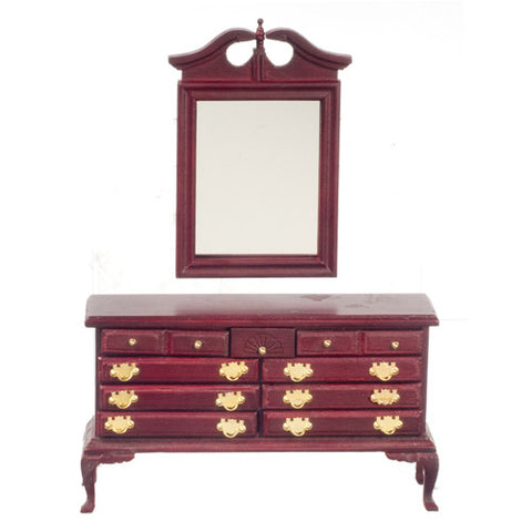 Mahogany Dresser with Federal Mirror