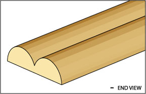 Double Bead Trim 1/16 x 24 inch