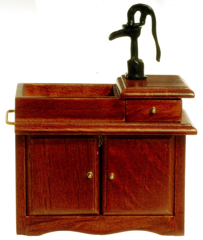 Wet Sink with Pump, Walnut