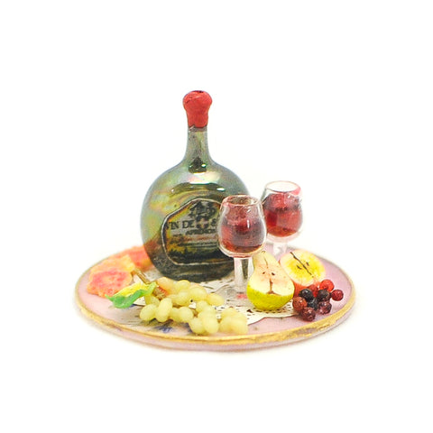 Red Wine and Fruit Platter