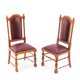 Jacobean Side Chair, Walnut Finish