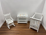 Three Piece Nursery Set with Dinosaur Print