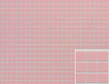 Tile, Soft Pink with White Grout