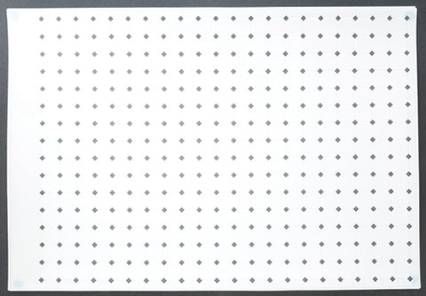 Tile, White with Charcoal Grey Diamonds