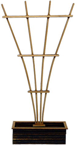 Miniature Garden Trellis with Planter Box