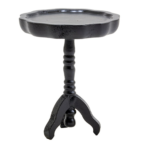 Pie Crust Side Table, Black