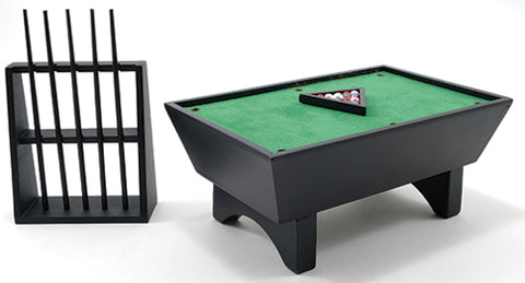 Billiard/Pool Table Set, Black Finish