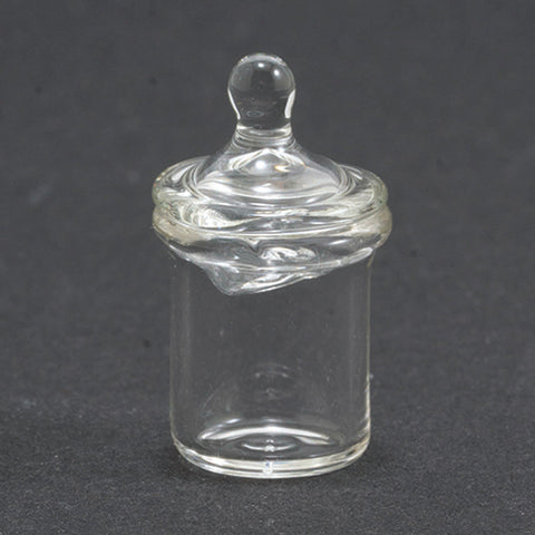 Empty Glass Candy Jar