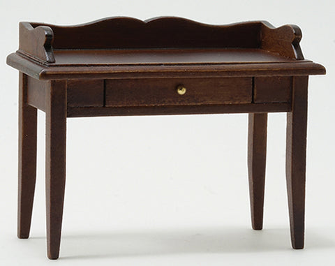 Desk, Walnut with Scalloped Edge