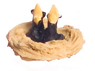 Nest with Two Baby Black Birds, LIMITED STOCK