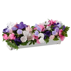 Spring Window Box, Pink and Purple