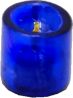 White Candle in Purple Candle Holder