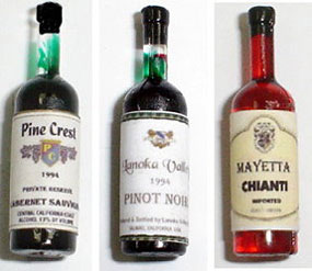 Wine Set, Cabernet, Pino Noir, Chianti
