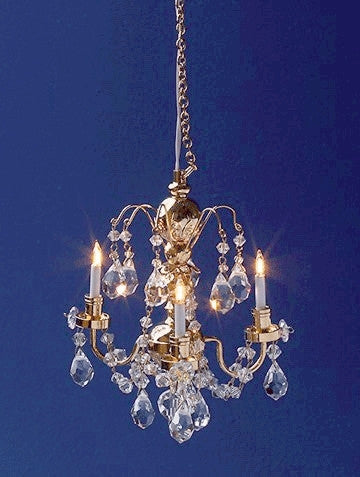 Chandelier 3 Up-arm Renaissance Crystal