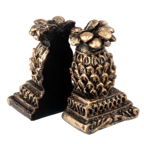 Bookends, Pineapple Design, Resin "Bronze", Discontinued, LIMITED STOCK