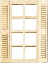 Standard 8 light window with shutters