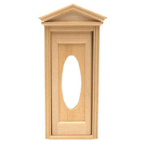 Victorian Oval Door w/ Hood and Oval Window