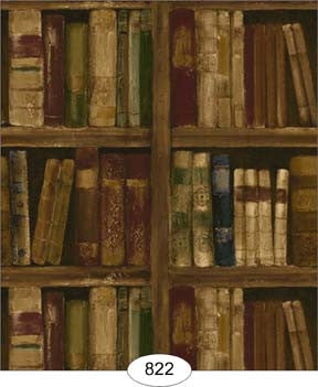 Wallpaper, Library, Brown Tones