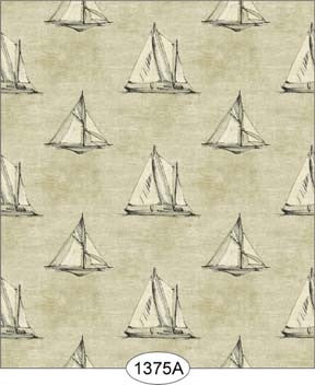 Sailboat Print, Black