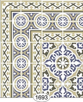 Decorative Tile Paper, 1693