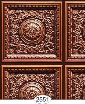 Rosette Panel Paper Antique Copper
