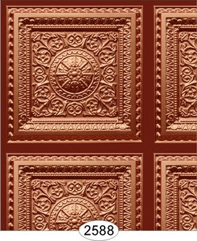 Rosette Panel Paper Copper