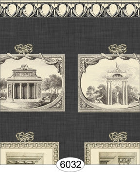 Wallpaper Print Room Black Night