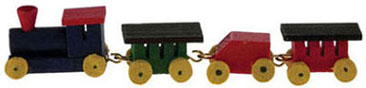 Train Set, Wooden, Multi-Colored