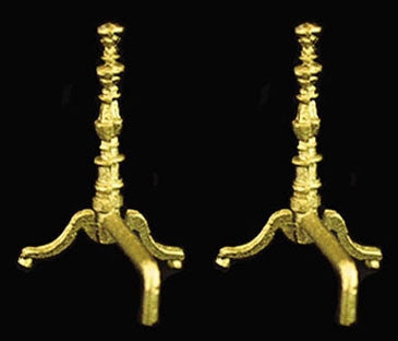 Andirons, Brass by Island Crafts