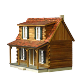 The Adirondak Log Cabin Dollhouse Kit 15% OFF