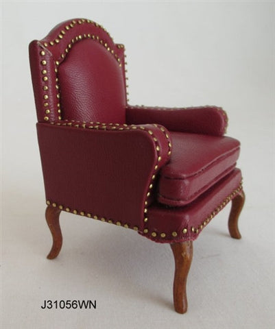 Red Leather Arm Chair