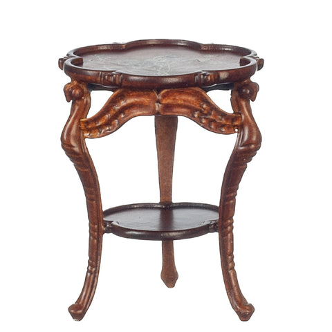Coffee Table, Carved Dragonfly, Handed painted, Walnut