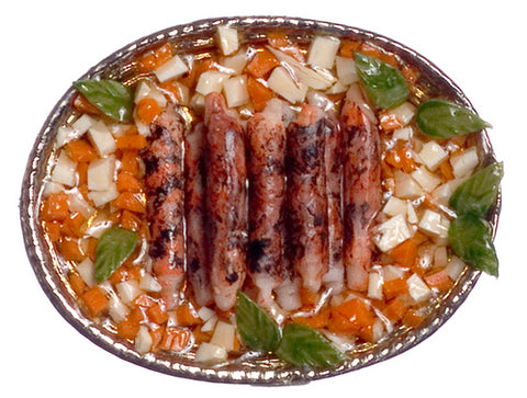 Veal Sausage and Potatoes Platter