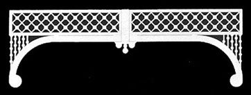 Grilles: Painted Lady, 2/Pk, 9-3/8 Wide