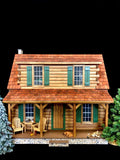 The Adirondak Log Cabin Dollhouse Kit