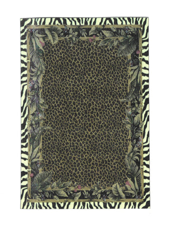 Jungle Print Area Rug