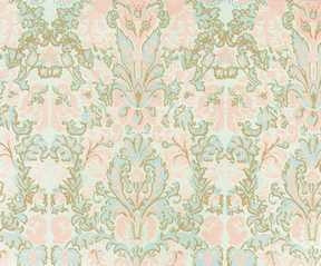 Bonjour Wallpaper, Seafoam and Pink