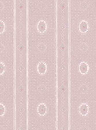Cameo Stripe Reverse Wallpaper, Mauve