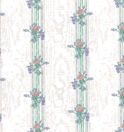 Reflections White Wallpaper with Peach