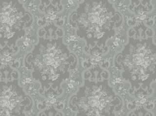 English Rose Wallpaper, Seafoam