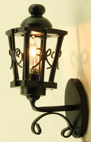 Ornate Coach Lamp, Black