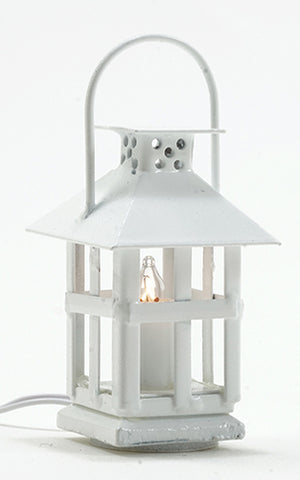 Lantern, White Finish, 12 Volt