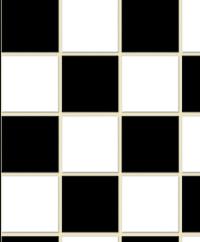 No Wax Floor Tile, Black and White