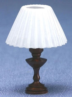 Table Lamp, Dark Copper, Pleated Shade, Electrifed