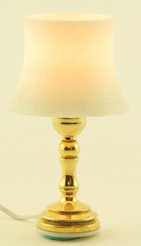 Beveled Shade Table Lamp, Electrified