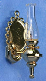 Hurricane Sconce with Brass Back Plate