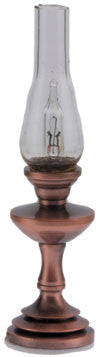 Hurricane Lamp, Antique Bronze