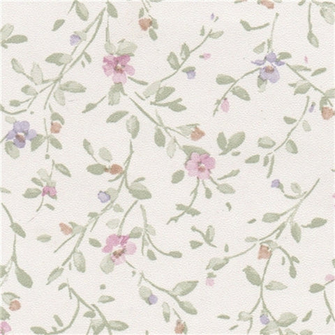 Trailing Flowers Prepasted Wallpaper